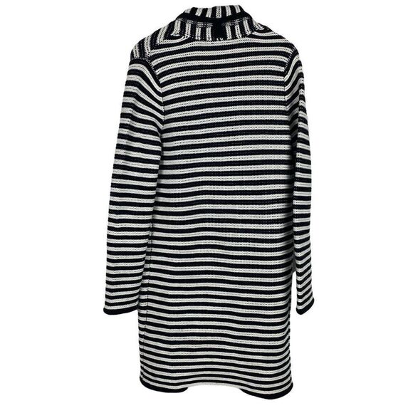 Dynamite Open Front Striped Duster Cardigan Sweater size Medium - Picture 2 of 7